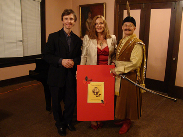 Maja Trochimczyk, Wojciech Kocyan, choreographer Edward
 Hoffman, May 2010