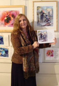 Maja Trochimczyk at Susan Dobay's Poetry Salon, February 2010